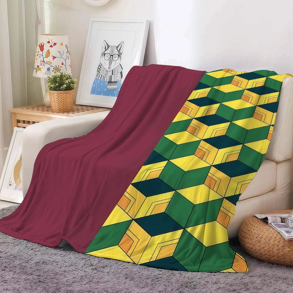 Adventure anime D-Demon Haori S-SlayerS  Blanket For Sofa Office Bed Plane Travel Sleep Read Relax Camping Soft And Warm