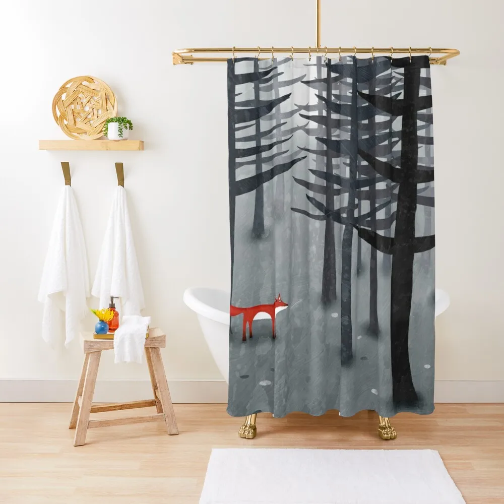 

The Fox and the Forest Shower Curtain Shower For Bathroom Shower Set For Bathroom Set Waterproof Fabric Curtain