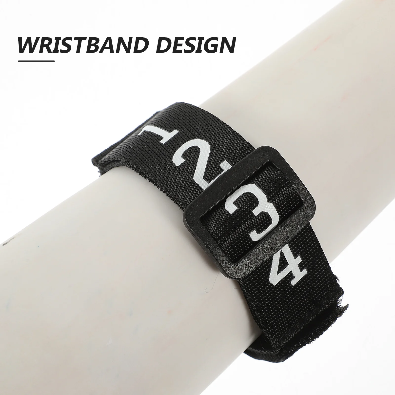 4 pezzi arbitro numerato banda calcio giù indicatore durevole nylon lega arbitro di calcio attrezzatura braccialetto polso numerato