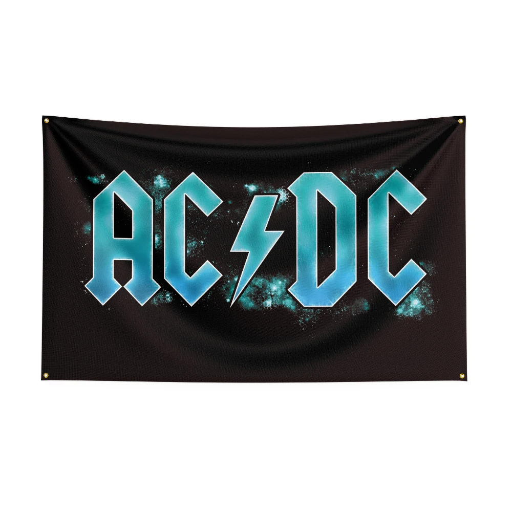 3X5 FT Black A Flag Polyester Printed Band  Banner For Decor