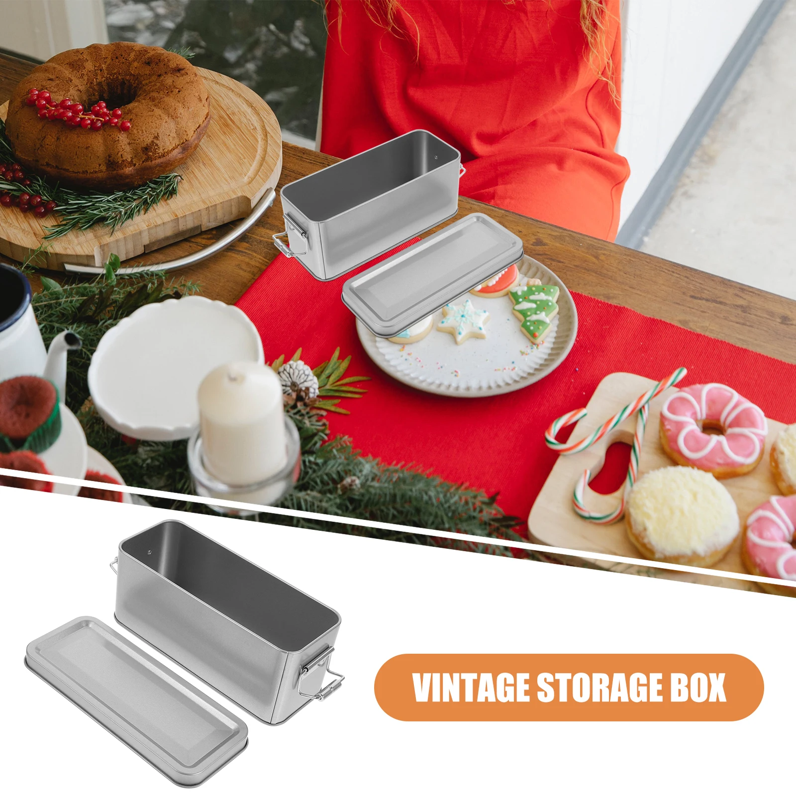 

Exquisite Metal Tins with Lids Cookie Tin Storage Box for Nuts Tea Candy Jars Wedding Party Favors Home Decor Tinplate Candy Box