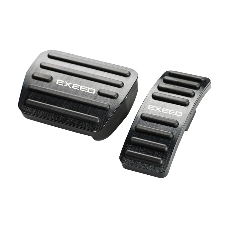 Aluminum Alloy Car Pedals Covers For Chery EXEED LX 2018-2024 Anti-Slip Brake Accelerator Foot Pedal Pads Auto Accessories