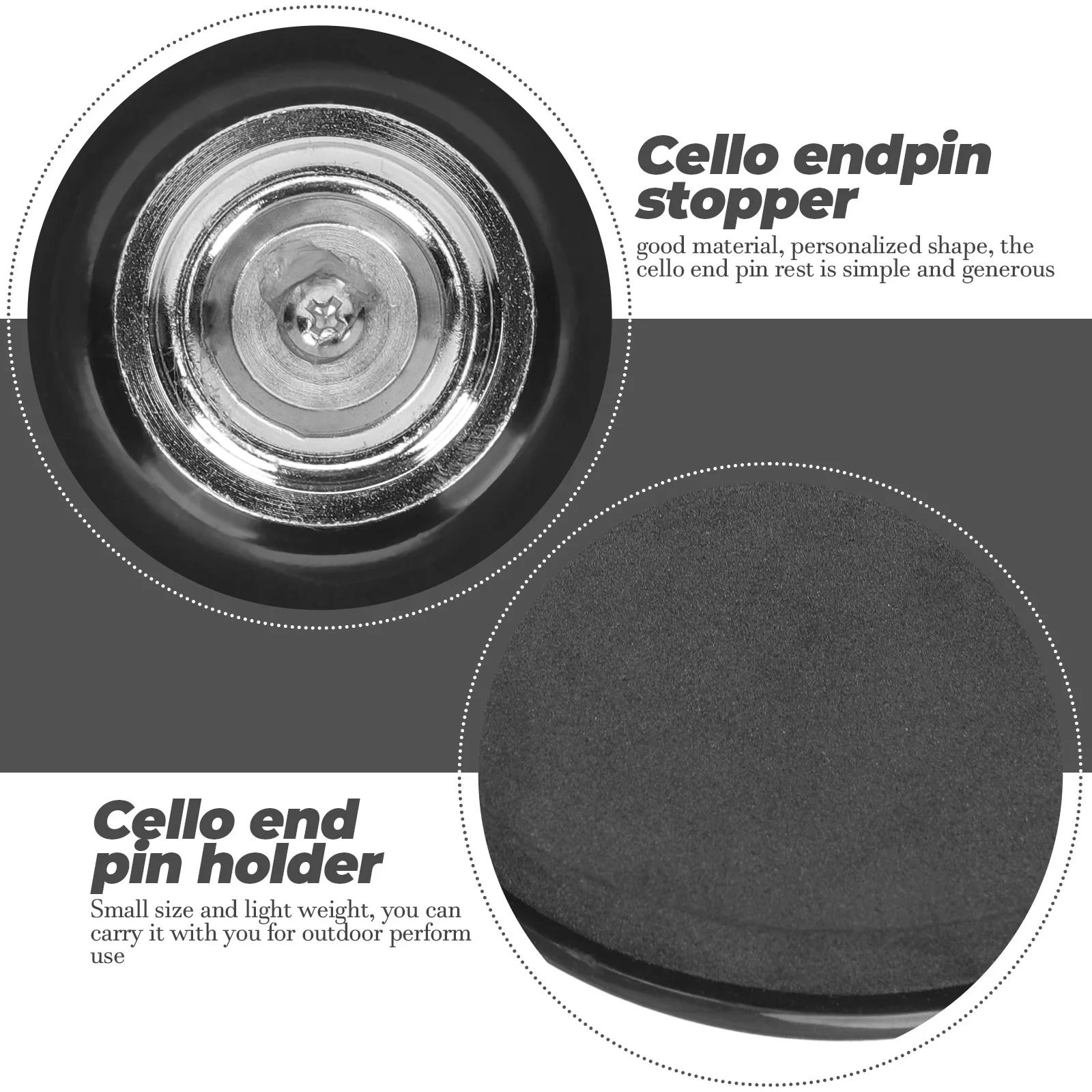 

Premium Durable Cello Endpin Rest Non-Slip Pad For Performance Outdoor Use Metal Plastic Anchor Stop Holder Gift Cellists