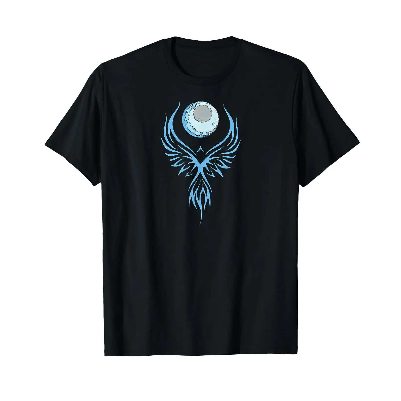 Phoenix Bird T Shirt Grab the Moon Recovery vintage Washed fashion graphic Stretched designer clothes Soft homme Breathable