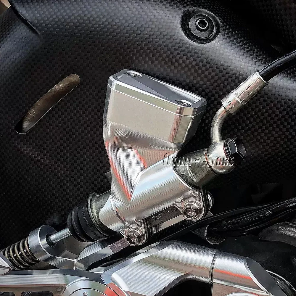 ملحقات الدراجات النارية مجموعة خزان زيت الفرامل الخلفية لـ Ducati Panigale V4 PANIGALE V2 Streetfighter V4 V2