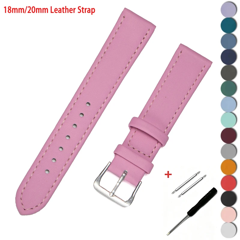 18mm 20mm PU-Lederarmband für Samsung Galaxy Watch 7 6 5 40mm 44mm Classic Armband für Huawei Watch GT5/4 41MM Damen-Armband