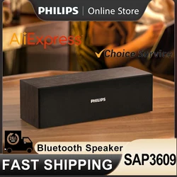 Original Philips SPA3609 Speaker Wireless Bluetooth 5.3 Convenient Voice Box HiFi Stereo Bass Game Audio and Video Loudspeaker