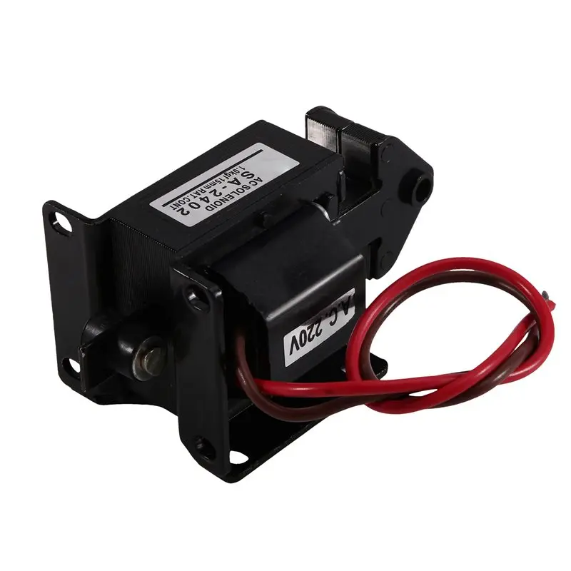 A74U Lift Solenoid Electromagnet SA-2402 1PCS 1KG Stroke 15Mm 220V AC Tractive