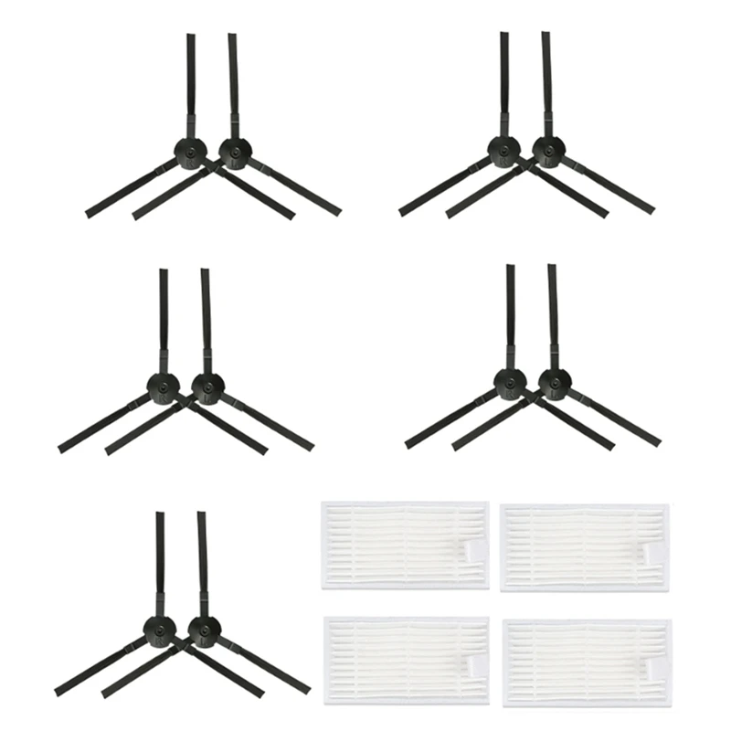 14pcs Seiten bürste Hepa Filter für ilife v5 x5 für Panda x500 für ecovacs cr120 x600 Staubsauger Ersatzteile