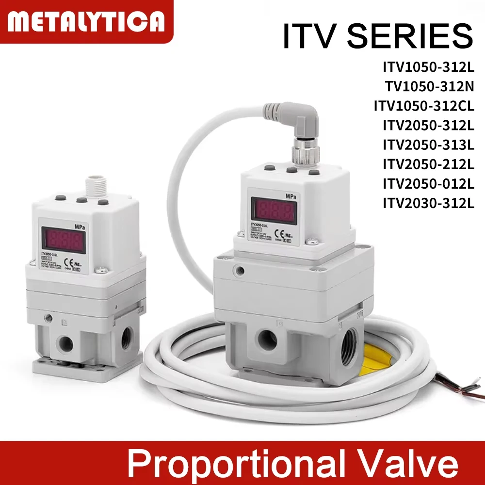 MetaLytica type Regulator ITV Electro Pneumatic Proportional Solenoid Valve ITV1050-312CL ITV2050-313L ITV2050-012L ITV2030