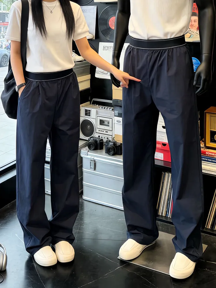 

Outdoor Men's Slimming Quick Dry Wide Leg Sports Pants Lightweight Summer Casual Trousers Comfortable Breathable Loose Fit