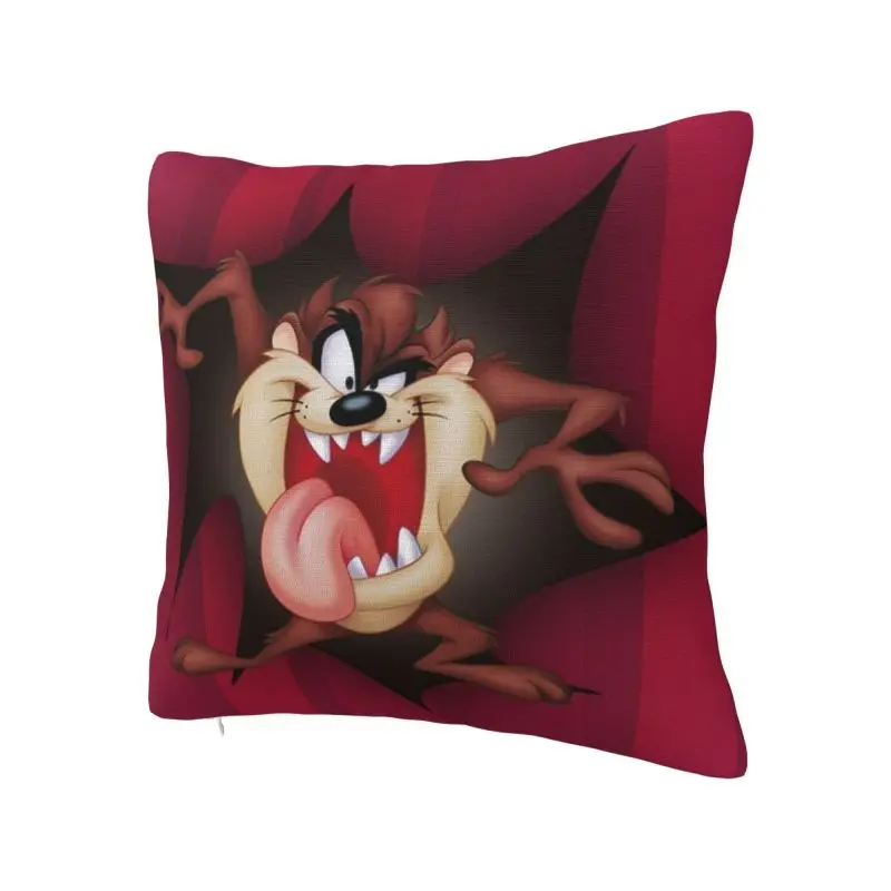 Custom Taz Tasmanians Devils Cushion Cover 3D Print Square Throw Pillow Case for Living Room Pillowcase Home Decoration