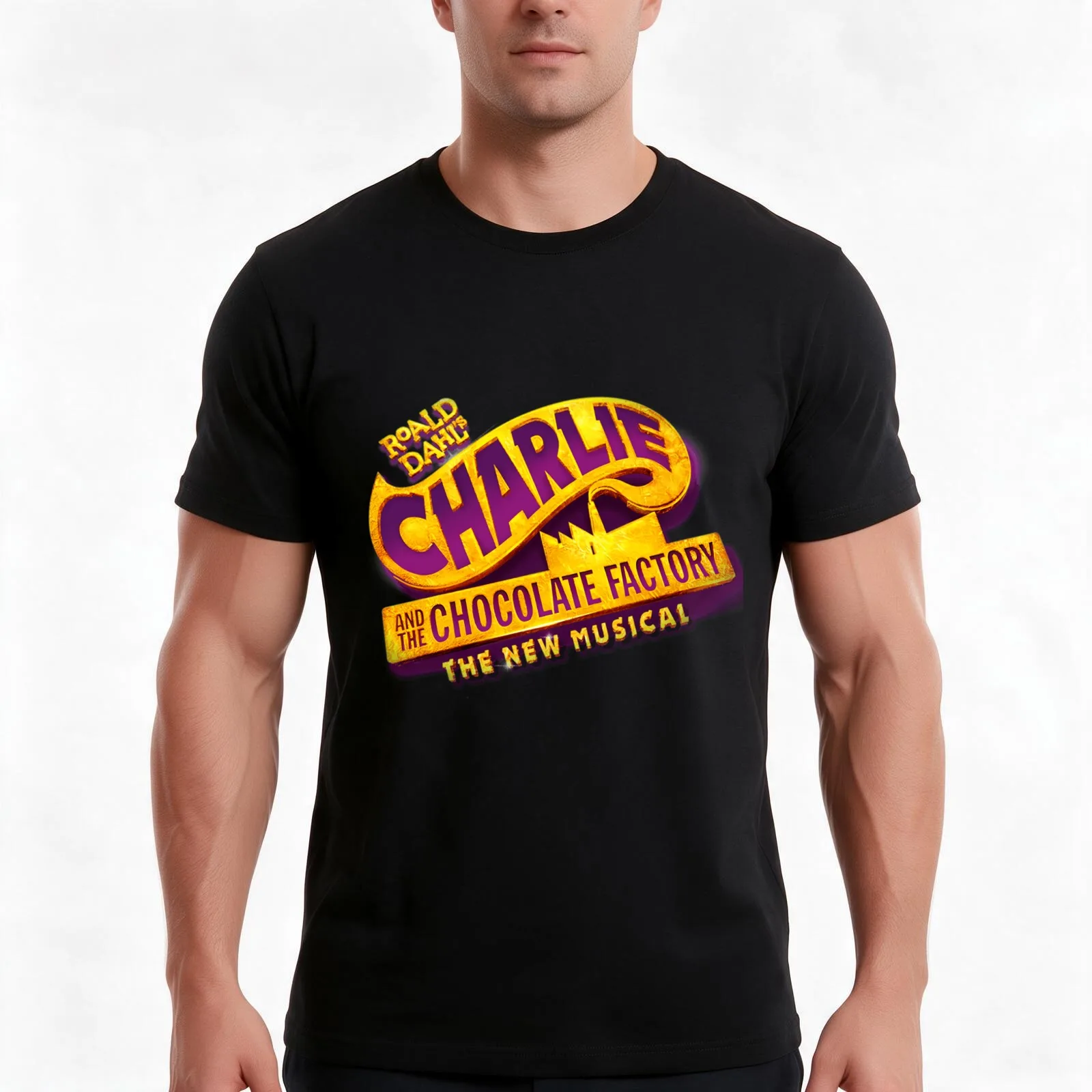 Charlie And the Chocolate Factory \t T-Shirt, Summer Casual Cotton Tee, Oversized Streetwear Tops, Vintage Graphic Print