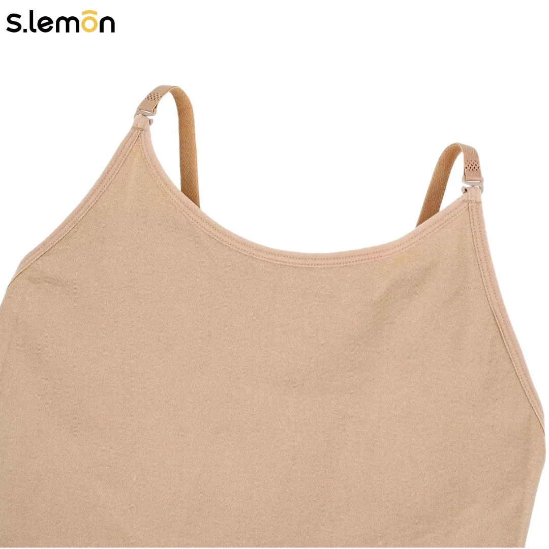 Ropa interior de baile Invisible S.lemon, camisola de Ballet en tono piel, ajustada, cambio rápido, ropa de práctica para actuación, mujeres y niñas