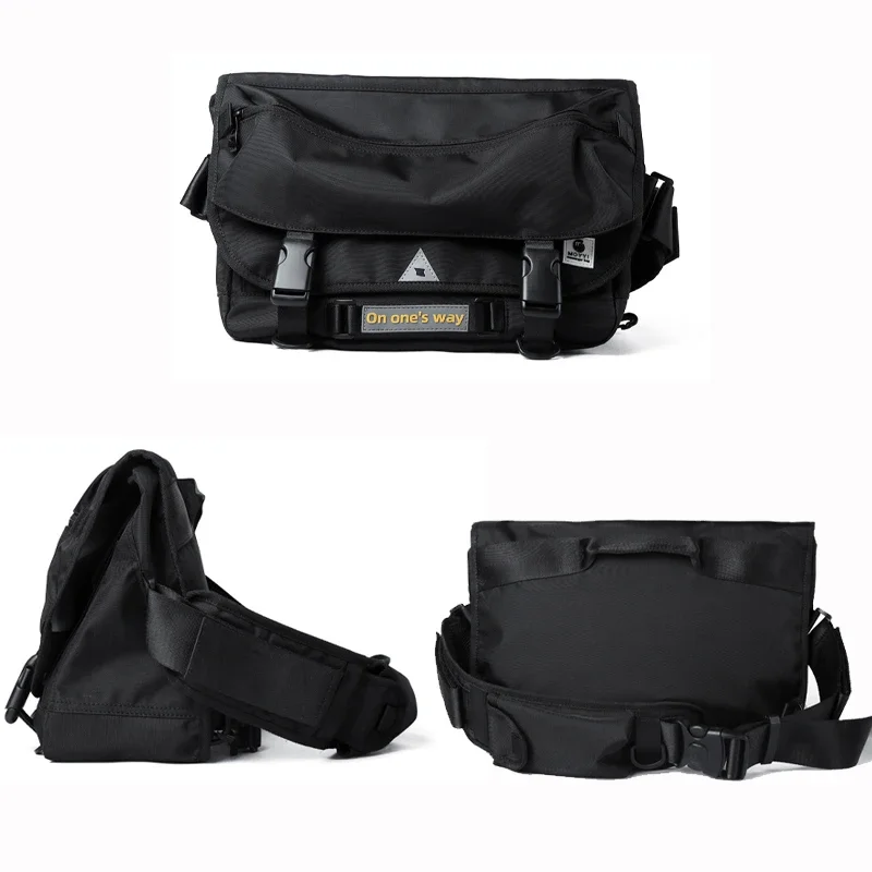 Waterproof Large Crossbody Shoulder Men Messenger Bags Men's Hip Hop Street Cycling Travel Multilayer Antitheft Design Bags