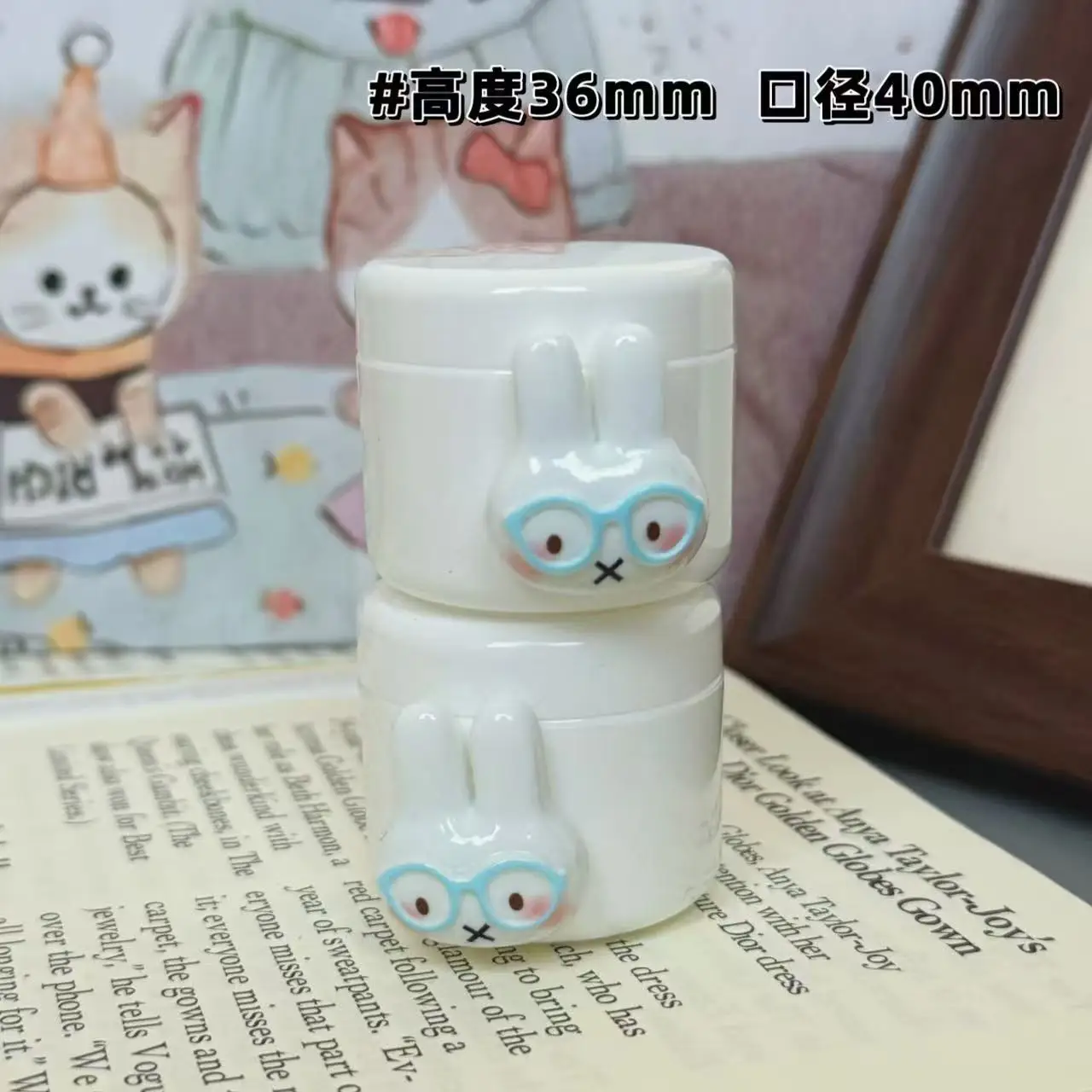 Miffy Cute Dispensing Bottles Portable Practical with Lid Business Trip Travel Face Cream Bottle Boxing Mud Film Body Lotion