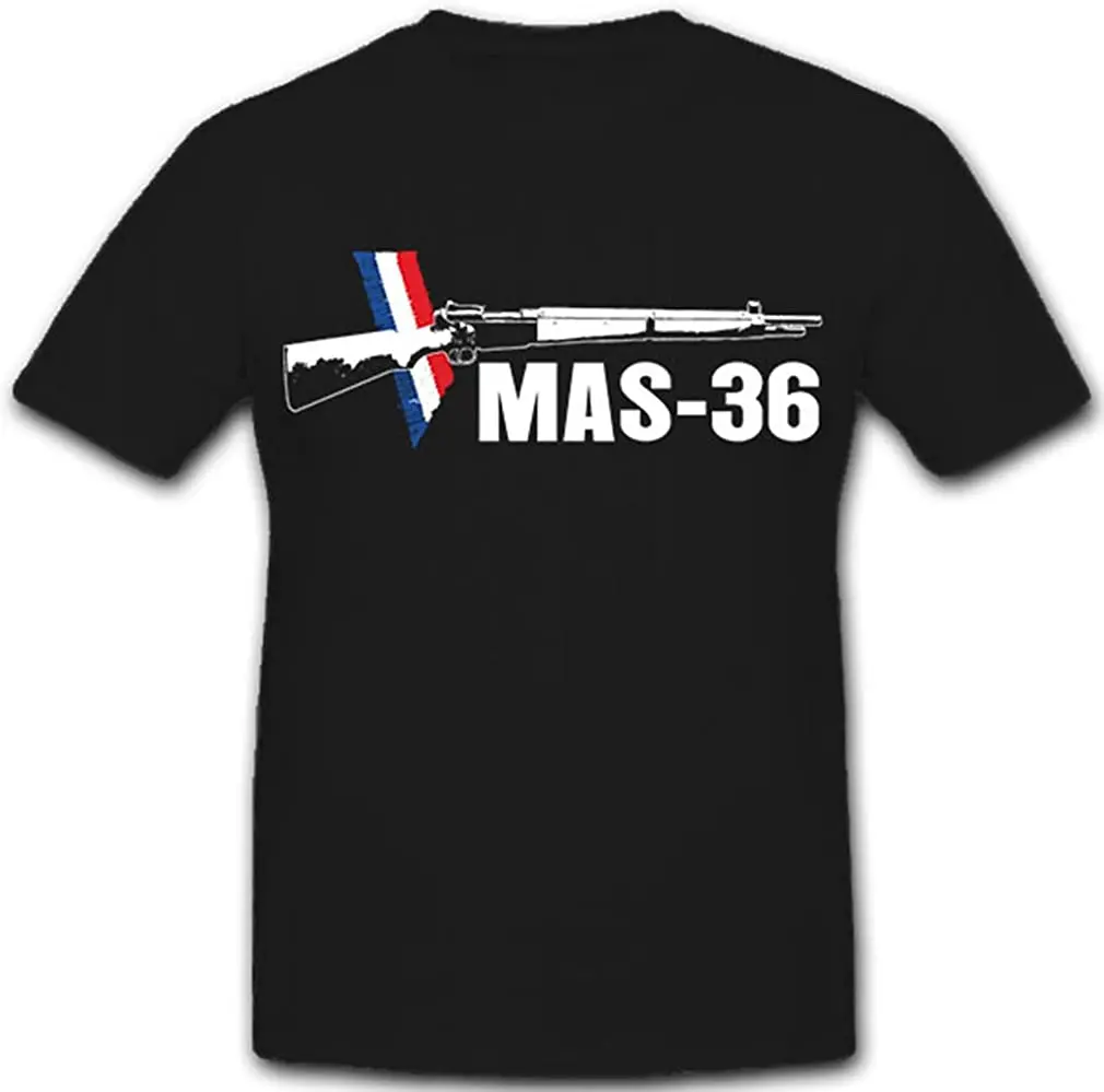 MAS 36 France Army Rifle Multiple National De T-Shirt Short Sleeve Casual 100% Cotton O-Neck Mens T Shirts