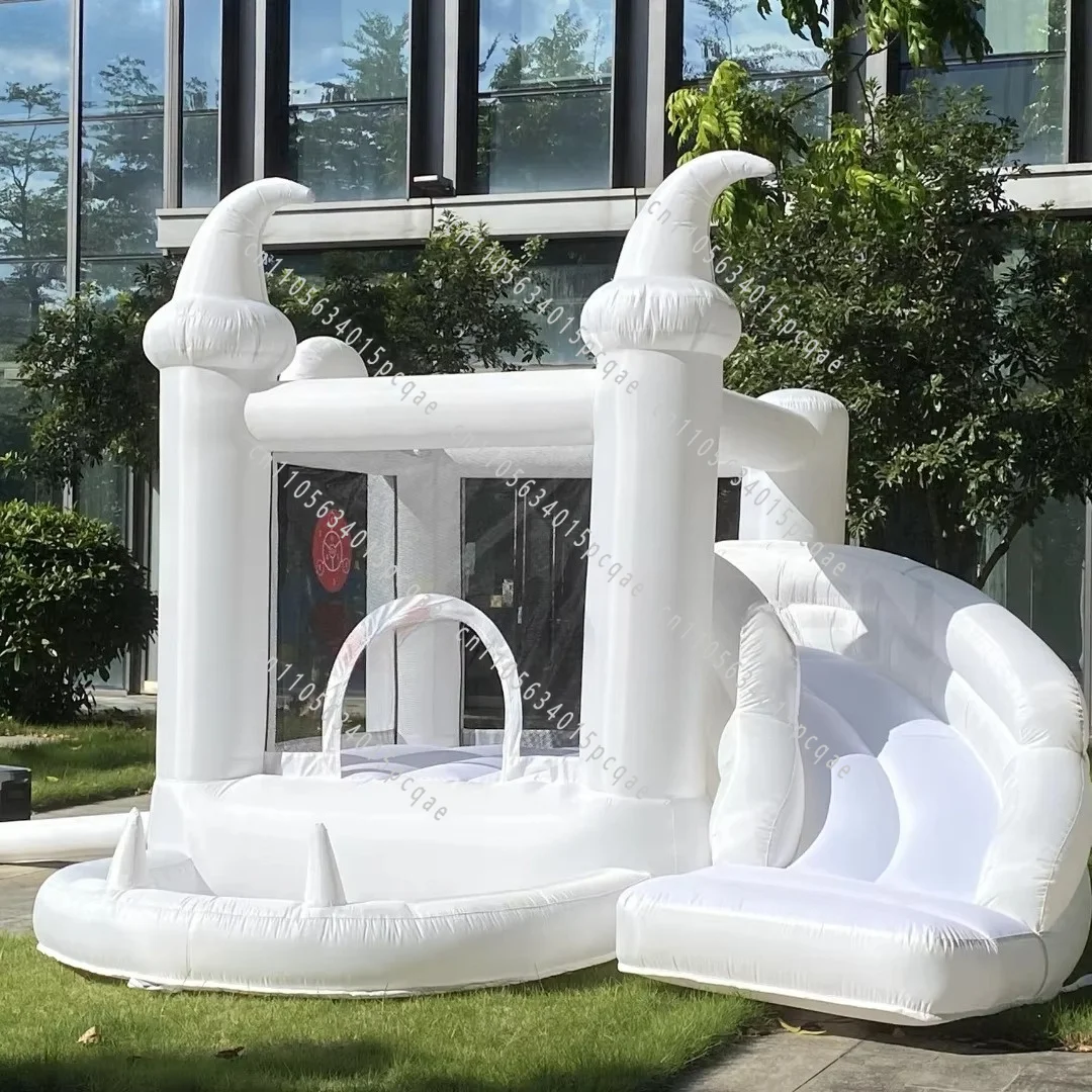 Jump'n Slide Inflatable Bodyguard Includes Blower White Bounce House Storage Bag for Children Aged 3-8