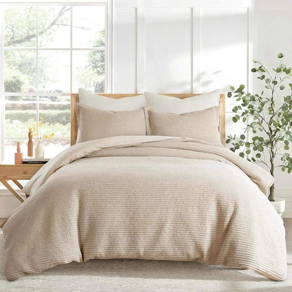 Home Cloud Waffle King/Cal King Comforter Set 3 Home Cloud Waffle King/Cal King Comforter Set
