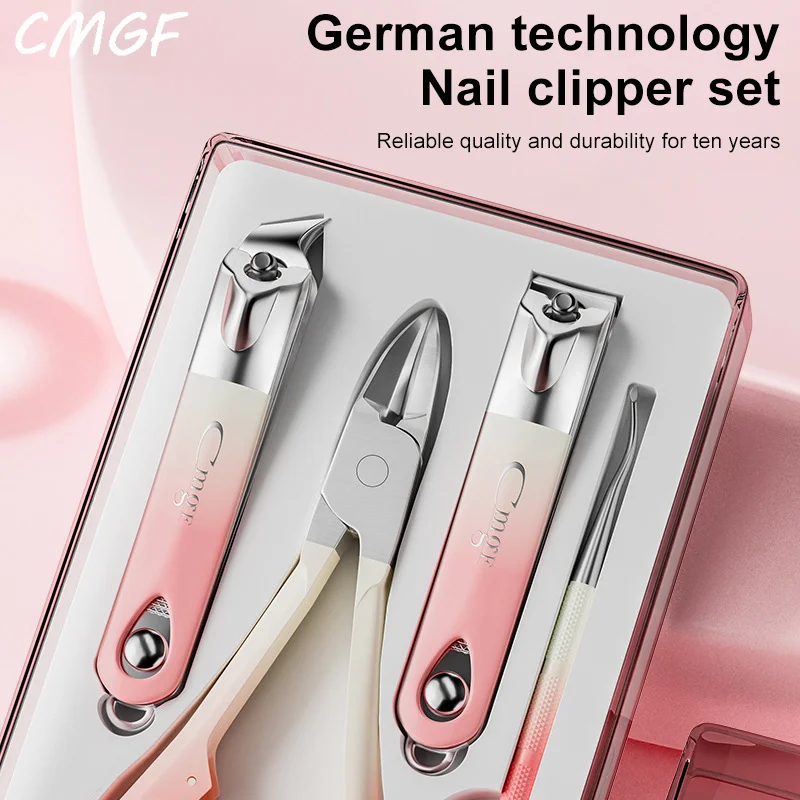 

CMGF High Color Gradient Box Renovation Nail Tool Set Portable Sharp Nail Clippers