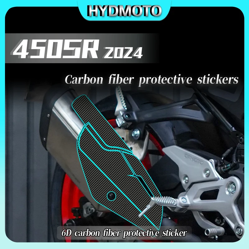 For CFMOTO 450SR 450sr 2024 stickers 6D carbon fiber fuel tank stickers car body protection car stickers ﻿motorcycle accessories