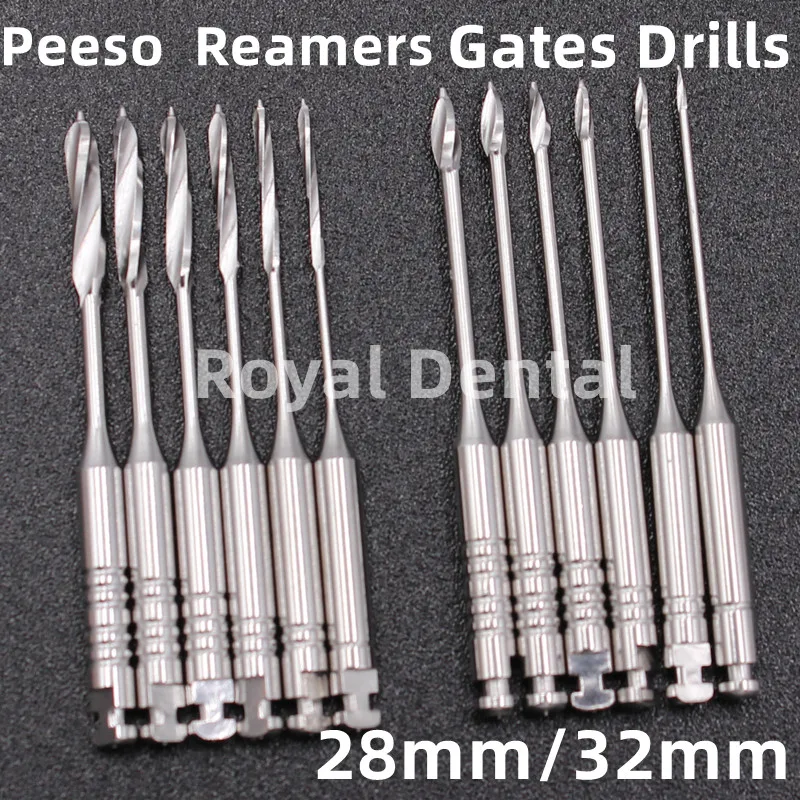 

6Pcs Dental Endodontic Files Reamers Drill Burs Gates Glidden Endo Files Peeso Reamers Endo files Dentist Materials Tool28mm32mm