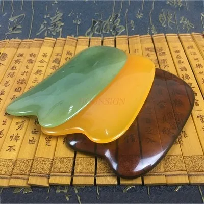 Resin beeswax scraping slimming waist back facial cupping scraping tablets board meridian health scraping board slimming face