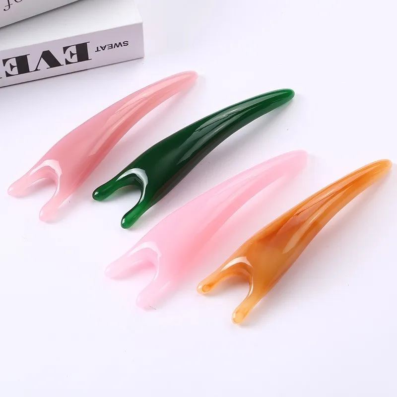 

Multifunctional Resin Face Lifting Scraping Massage Guasha Massage Reduce Puffiness Meridians Tool Nose Lifting Massage Y-shape