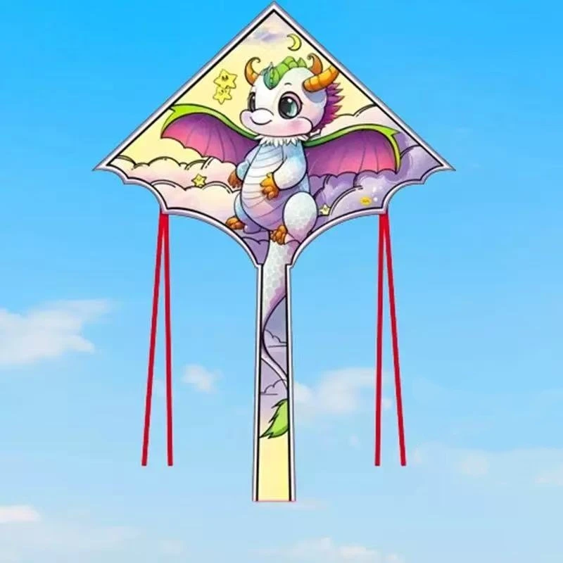 Dragon kite fly toys for children kite eagle launch outdoor playing beach kites paraglider kite rainbow wind kite cerf volant