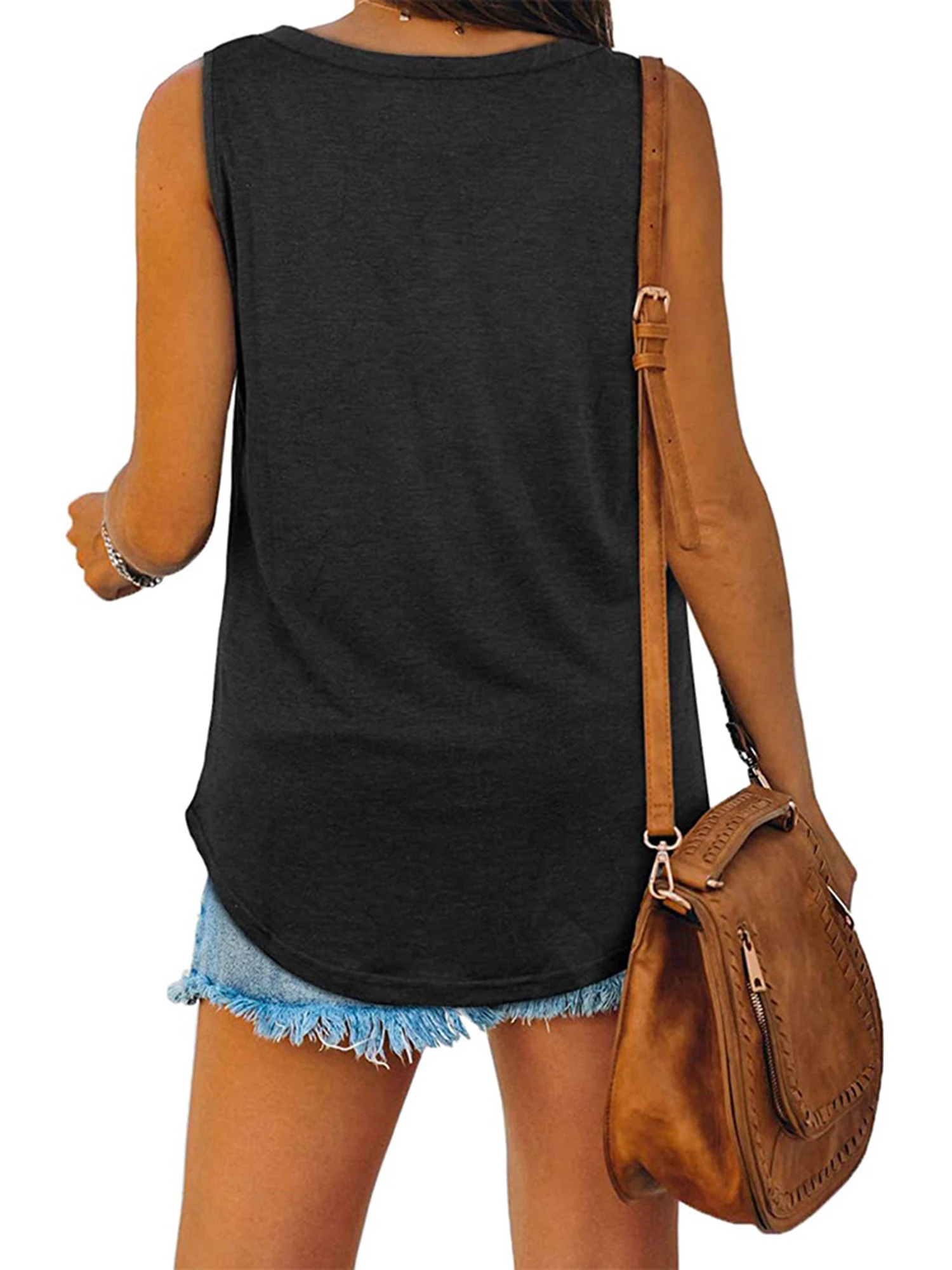 Plus size women's summer sports vest, comfortable casual sports sleeveless top, tank top