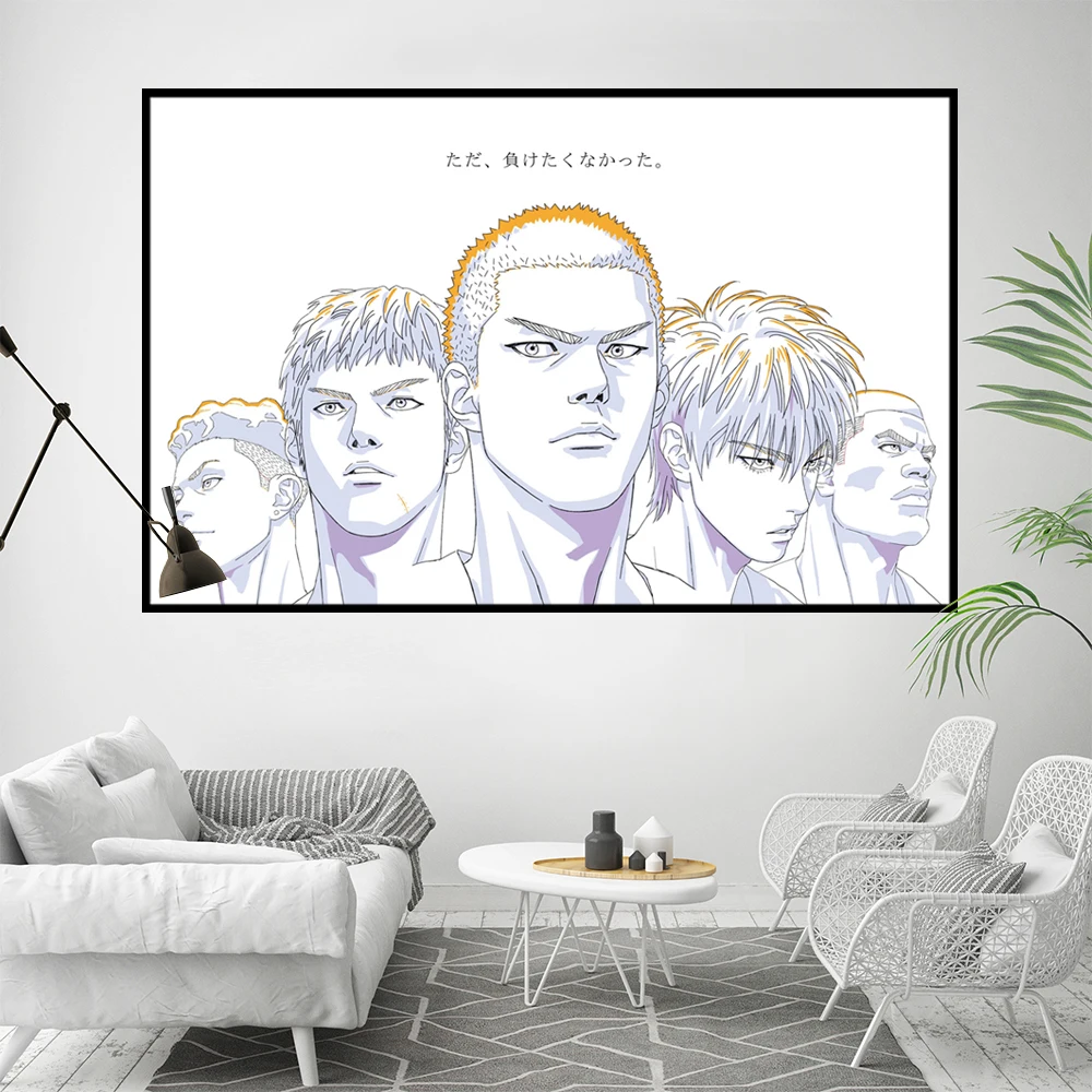 SD《THE FIRST SLAMDUNK》 Movie Canvas Poster Sakuragi Mitsui Rukawa HD wall art decorative painting Home Decor Painting Customsize