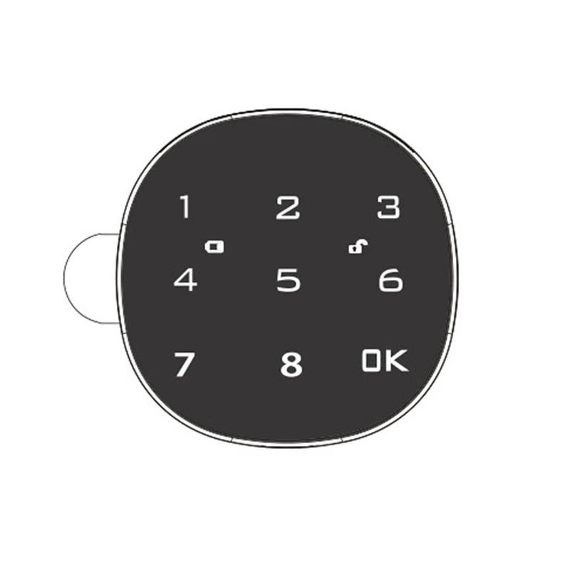 

Digital Electronic Smart Mailbox Lock Touch Screen Lock File Iron Steel Desk Cabinet Door Password Keypad Lock Easy To Use 20MM