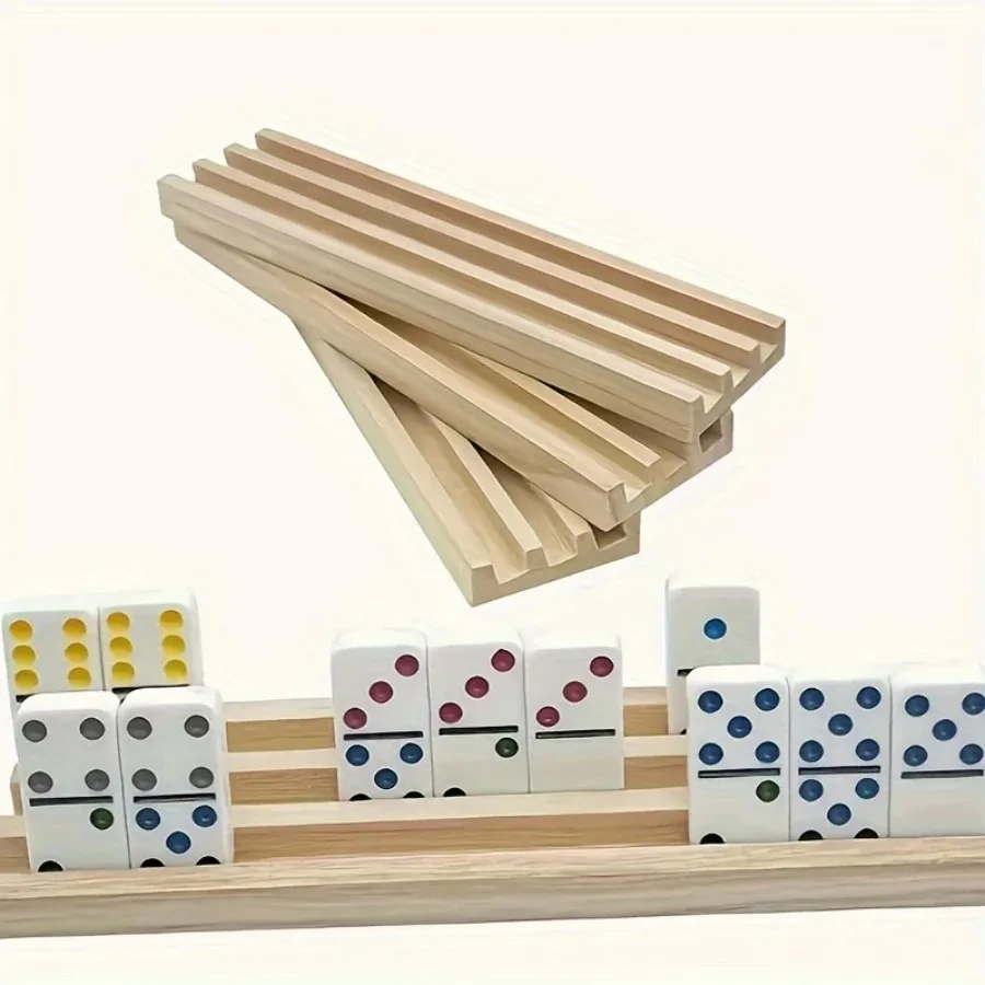 wooden domino tray non-slip domino base bracket table game base