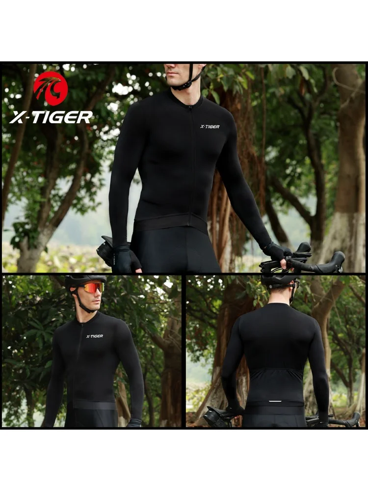 AliExpress X-TIGER Winter Thermal Cycling Jersey Long Sleeve Fleece lining Breathable Men Women Bicycle Warm Jacket Road Bike MTB Clothing