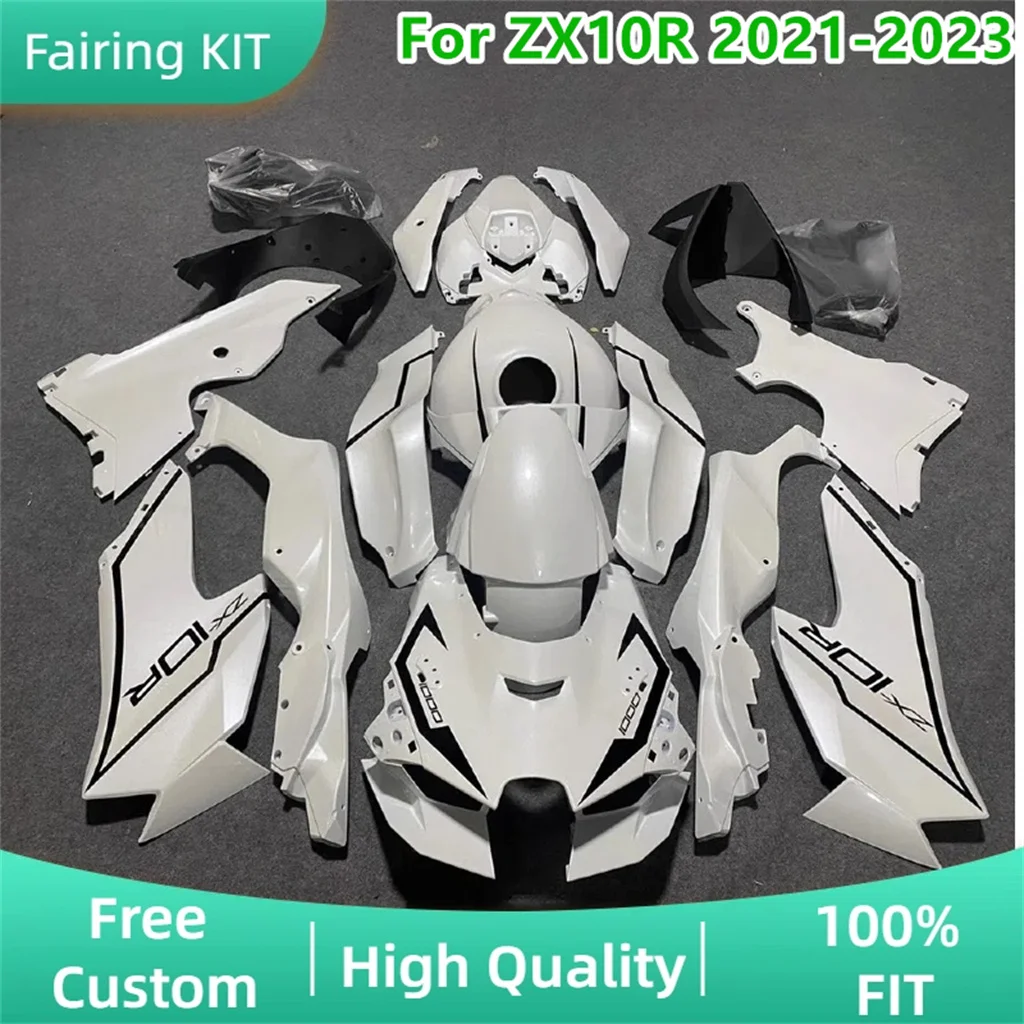 Body for Kawasaki 21 22 23 ZX10R 2021 2022 2023 ZX-10R ABS Plastic Motorcycle Fairing Kit Repair Aftermarket Parts Free Custom