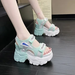 2022 New Summer Ladies Sandals Platform Platform Shoes Casual Heightening Slope With Women's High Heels Women's Sports Sandals