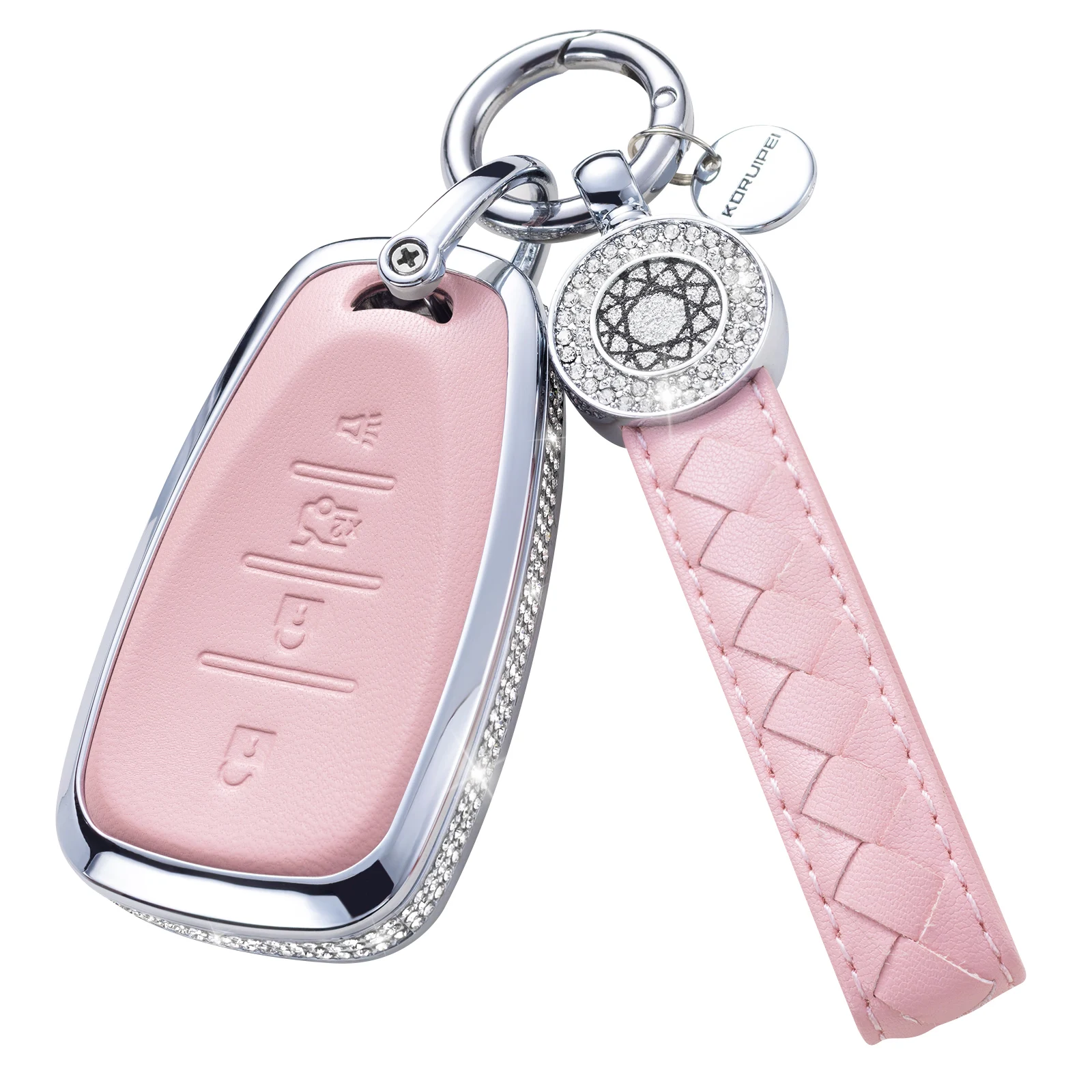 Suitable for Chevrolet key cases, Trailblazer, Malibu XL, Blazer, key protection covers, 4-Button smart key horn Button 2