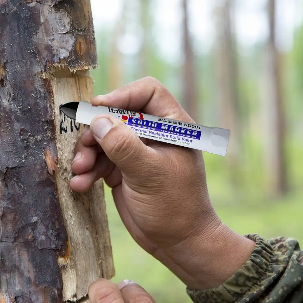 Solid Paint Pen High Temperature Resistant Oil-based Ink Solid Paint Marker Waterproof Marker Pen