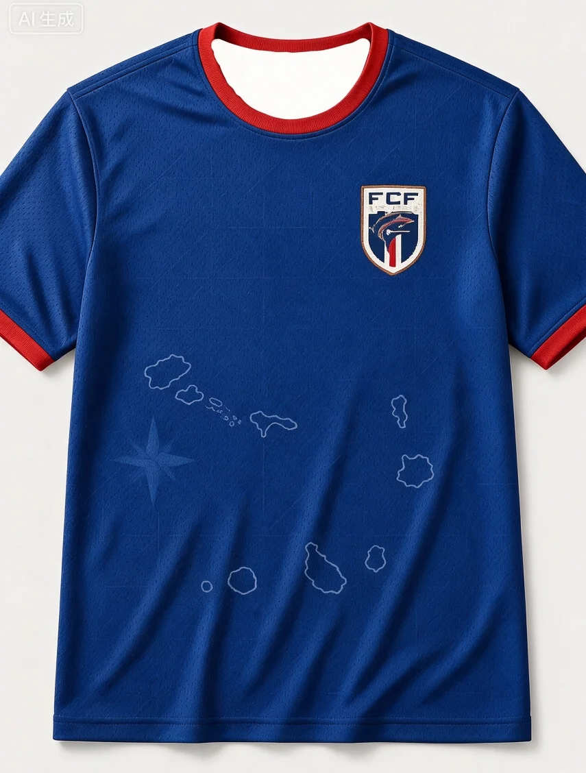 2026-27 Unisex Cape Verde Style Soccer Jersey Regular Fit Short Sleeve Football Shirt Island Map Breathable Fan Family Kids Tees