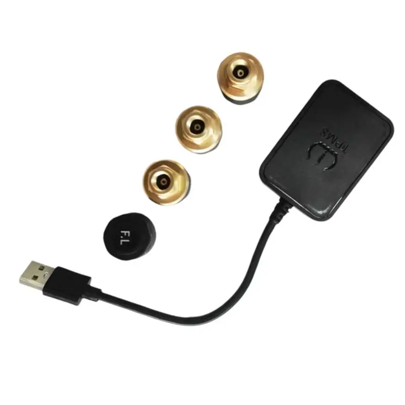 A99F-Car External Tire Pressure Sensors Android Navigation Screen TPMS Tire Pressure Monitoring System