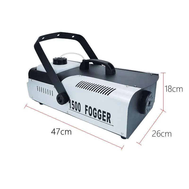 1500 W Nebelmaschine, Disco-Nebelmaschine für drahtlose Fernbedienung und Drahtsteuerung für Party-DJ-Bühnen-Spezialeffektmaschine