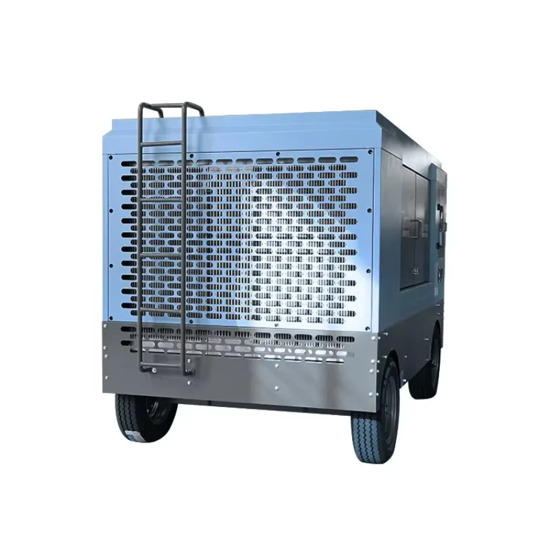 عمل رائع محرك ديزل مستورد 16 بار آلة ضاغط هواء محمول لجهاز حفر آبار المياه