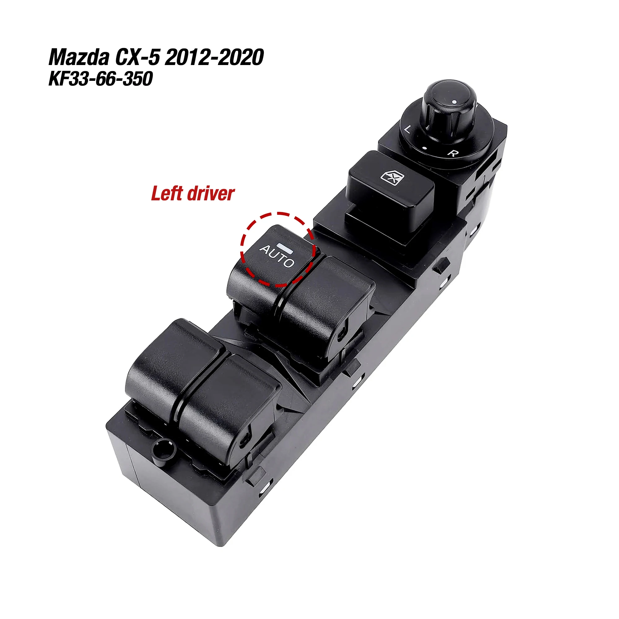 KF33-66-350 KF3366350 For Mazda CX-5 2012 2013 2014 2015 2016 2017-2020,Auto Electric Master Power Window Lifter Control Switch