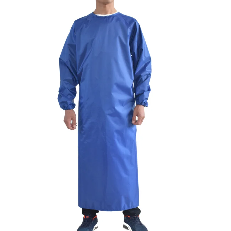 Waterproof, Oil-proof, Acid-and Alkali-resistant Long-sleeved Aprons for Adults Overalls with Sleeves