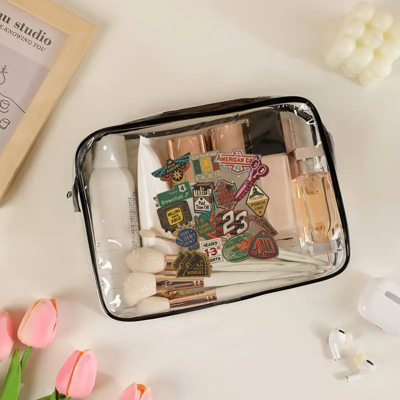 PVC Transparent Travel Storage Bag with Zipper Maximalist 
