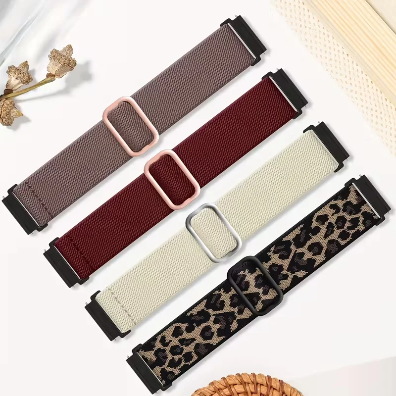 Elastic Nylon strap For Amazfit GTS 4/3/2/Mini/GTR 4/3/3 Pro/2/2e Sport 20mm/22mm loop Bracelet for Amazfit bip 6-5-3/u/pro band