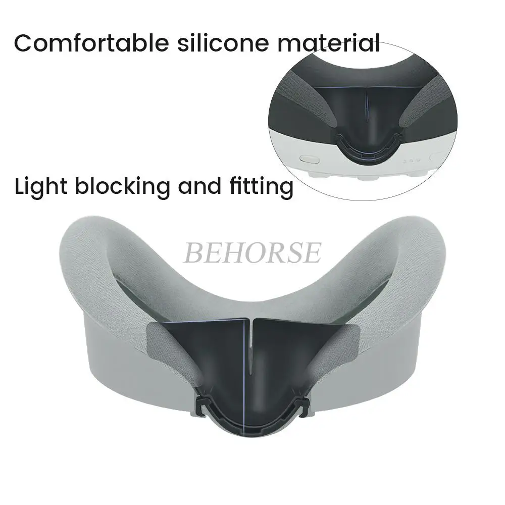 Silicone Blackout Nose Rest para Meta Quest 3, Nariz Ponte Capa Protetora, Durável Silicone Nose Pad, VR Acessórios