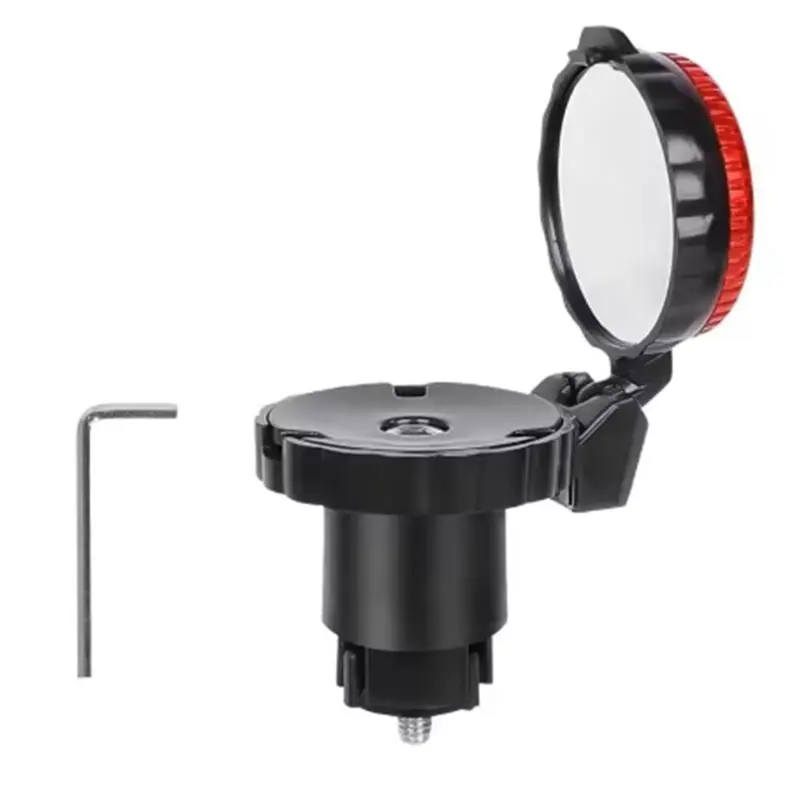 NEW HOT In Stock-Bike Rear View Mirror LED Warning Light Rear 21-22Mm E-Bike Mirror 360° Adjustable Bicycle Mirrors 1 Kit
