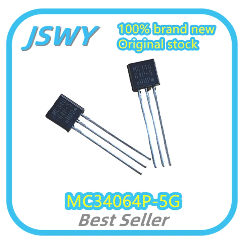 (10/50 pcs) MC34064P-5G MC34064P TO-92-3 Monitor and Reset Chip OEM Large Quantity Inventory Bestselling Electronics