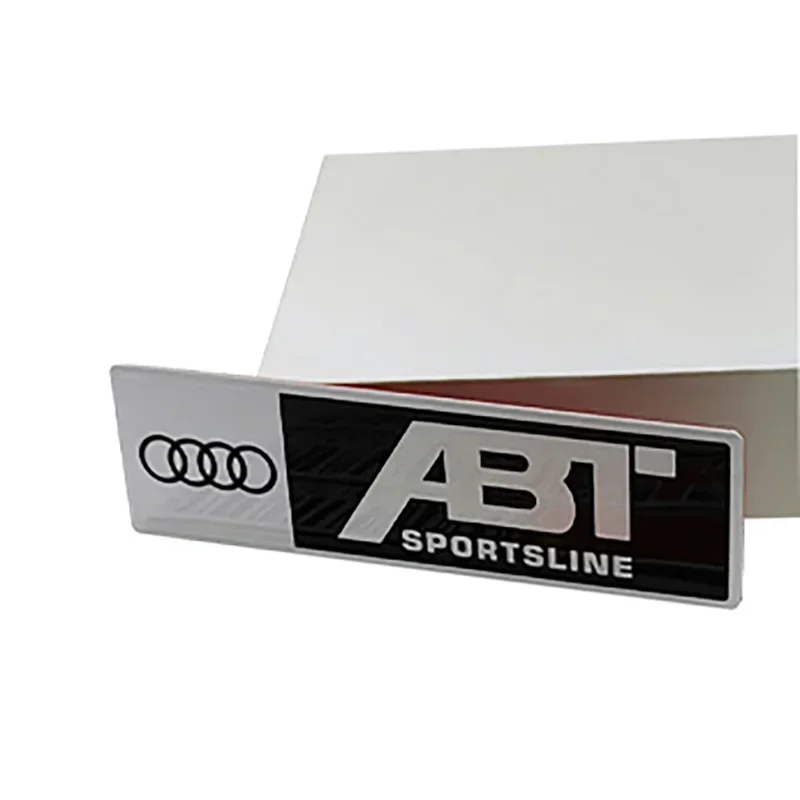 سبيكة سيارة الخلفي الجذع شعار الجسم الجانب ملصقات لأودي كواترو ABT شعار A3 A4 A5 A6 A7 A8 شارة ملصق مائي تجديد الملحقات
